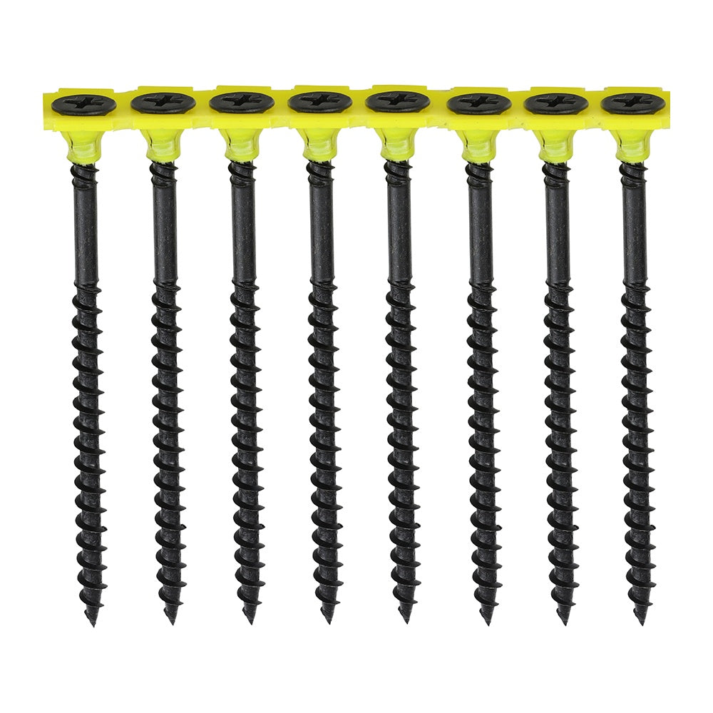 Timco 3.5 x 38mm Coarse Threaded Collated Drywall Black Screws (1000) 00038COLDYS