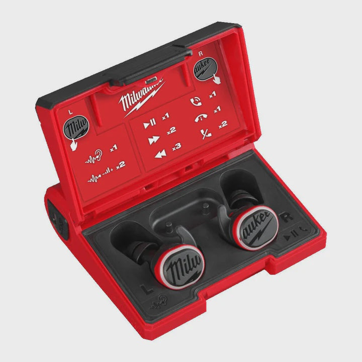 Milwaukee L4RLEPB-301 USB Bluetooth Jobsite Ear Buds With Hearing Protection