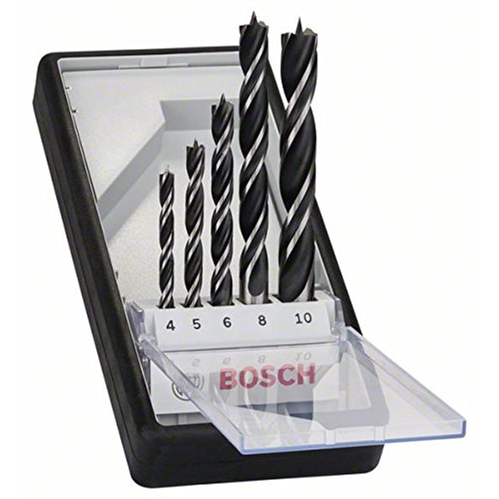Bosch 2607010527 Robust Line brad point Drill Bit set 5 Piece