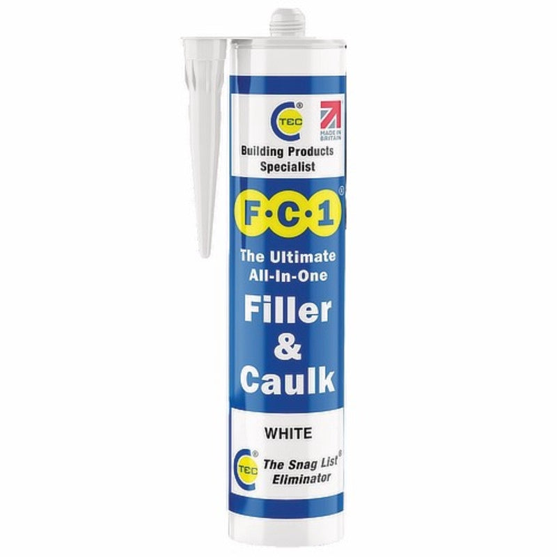 C-TEC FC1 540106 310ML ALL-IN-ONE WHITE FILLER & CAULK
