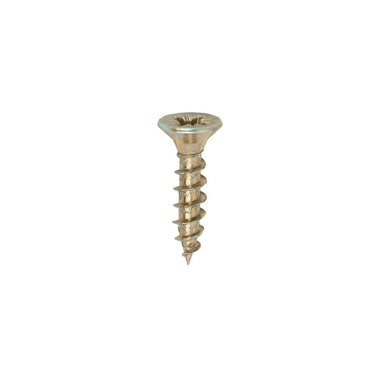 Timco 4.5 x 20mm Solo Chipboard & Woodscrews - PZ - Double Countersunk - Yellow 45020SOLOC