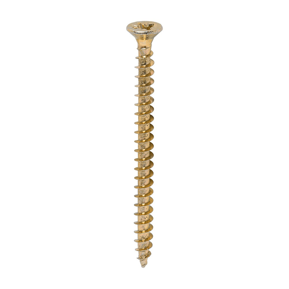 Timco 4.5 x 60mm Solo Chipboard & Woodscrews - PZ - Double Countersunk - Yellow 45060SOLOC