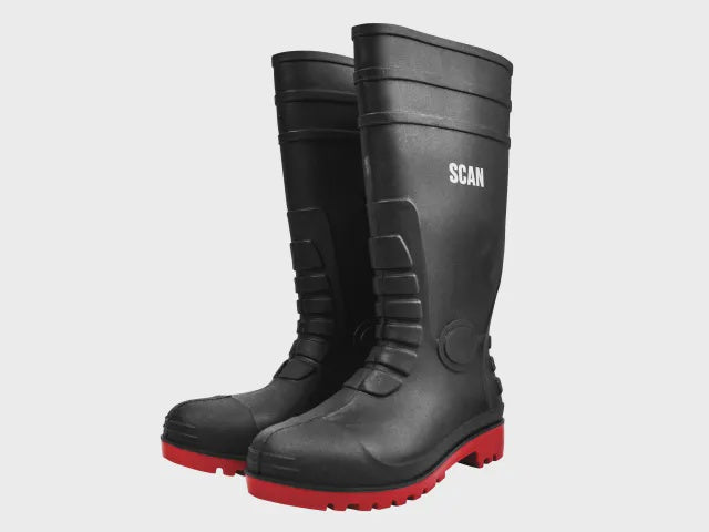 Scan SCAFWWELL10 Safety Wellingtons Boot Black UK 10 / EUR 44