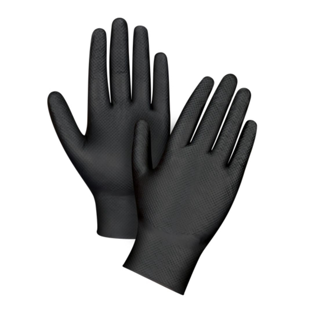 Nitrile Powder free Examination Gloves (BLACK)-Size XLarge