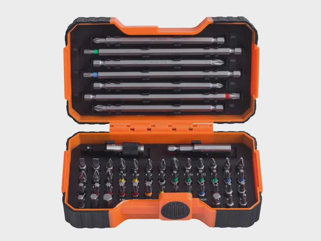 Bahco 59/S54BC-IP Screwdriver Bit Set of 54 Piece BAH59S54B