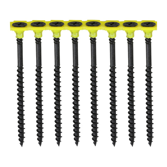 Timco 3.5 x 38mm Coarse Threaded Collated Drywall Black Screws (1000) 00038COLDYS