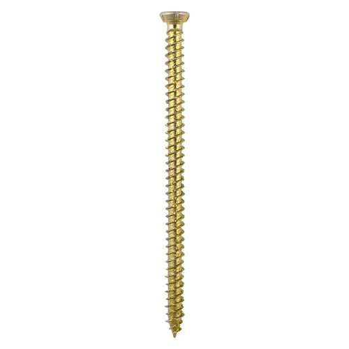 Timco 7.5 x 180mm Concrete Screw TX Flat Countersunk Yellow 00180TCON