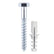 Timco Coach Screw and Nylon Plugs 6 x 80mm Pack of 2 0680CSCNP