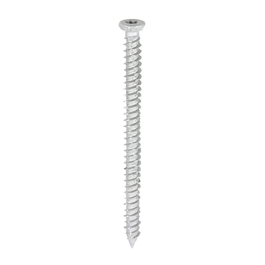 Timco 7.5 x 100mm Concrete Screw TX Flat Countersunk Exterior Silver 100TCONR