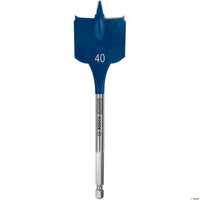 Bosch Expert Selfcut Spade Flat Wood Drill Bit 40 x 152mm Hex Shank 1/4" 2608900330