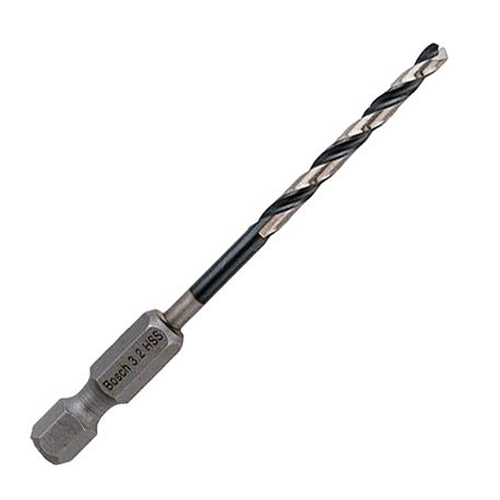Bosch Impact Control Hex Shank Multi-Material Twist Drill Bit 3.2mm x 33mm 2608577567
