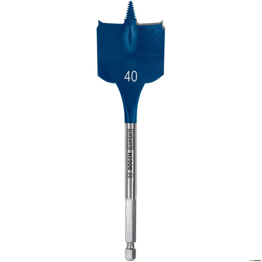 Bosch Expert Selfcut Spade Flat Wood Drill Bit 40 x 152mm Hex Shank 1/4" 2608902106