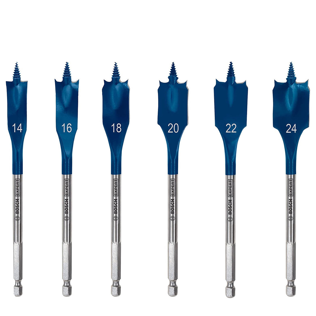 Bosch 6 Piece Expert SelfCut Speed Spade Drill Bit Set 14/16/18/20/22/24 mm 2608902108