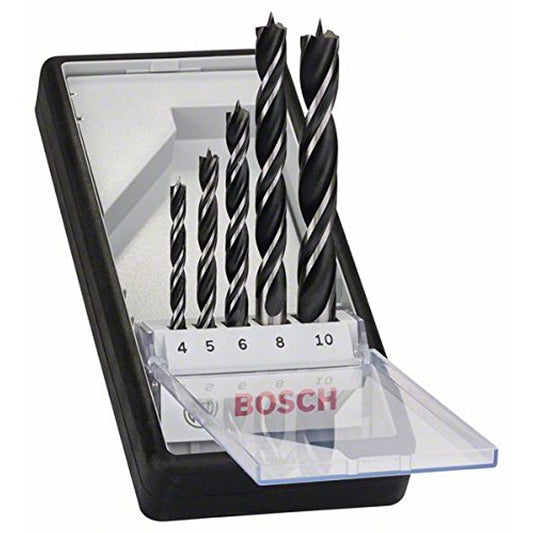 Bosch 2607010527 Robust Line brad point Drill Bit set 5 Piece
