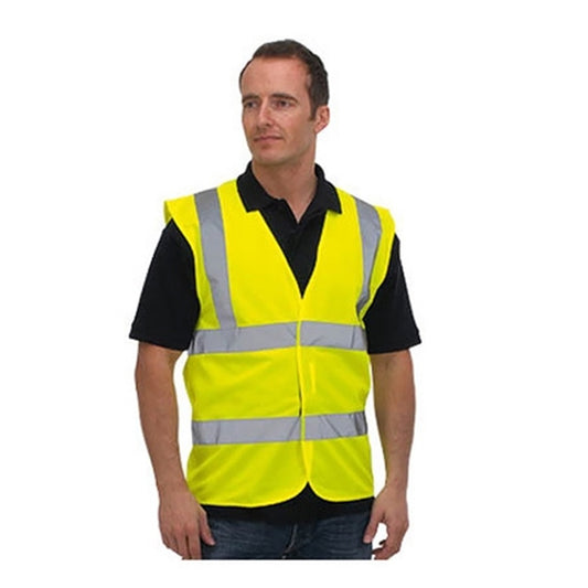 KeepSAFE Hi-Vis Yellow Standard Waistcoat - Size XXL