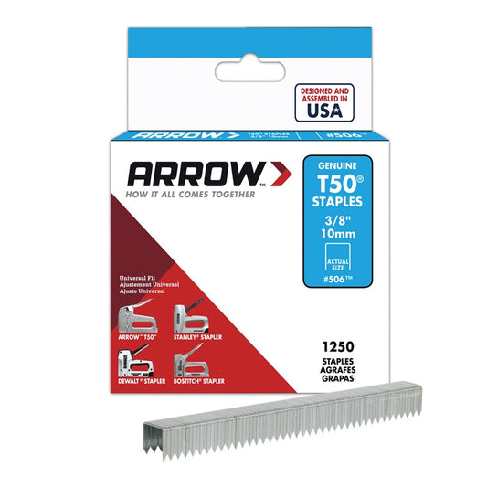 Arrow T50 Staples Box 1250 6mm (1/4in)