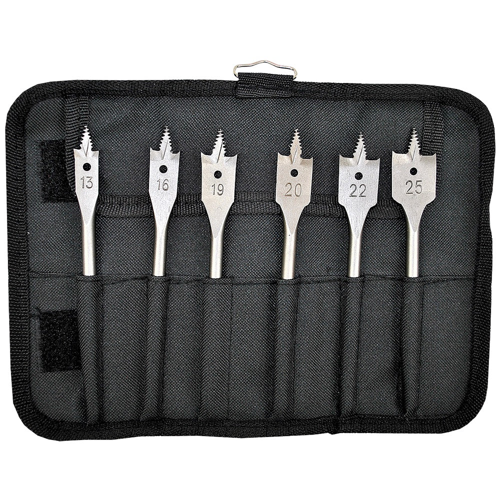 Bosch 6 Piece Self Cut Flat W/Drill Bit Set 13, 16, 19, 20, 22 & 25mm 2608587793