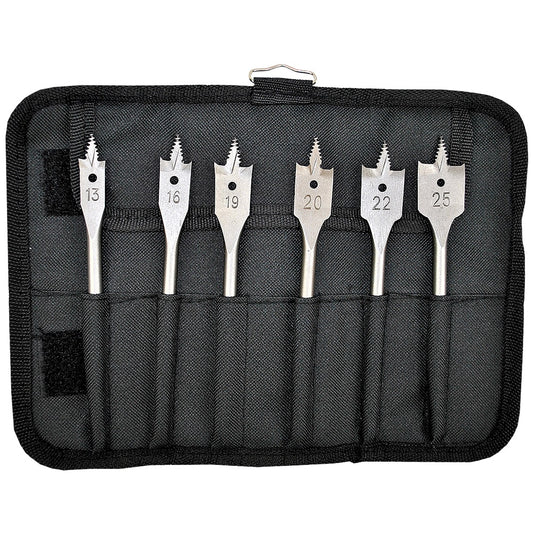 Bosch 6 Piece Self Cut Flat W/Drill Bit Set 13, 16, 19, 20, 22 & 25mm 2608587793