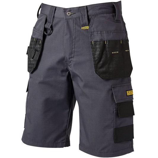 Dewalt Cheverley Lightweight Grey Polycotton Shorts Waist 38"