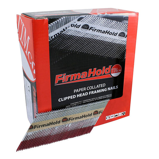 FirmaHold 50mm Galv Ring Shank Collated Clipped Head Nails Pack of 3300