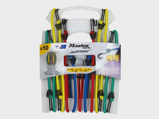 Master Lock 10 Piece Bungee Set