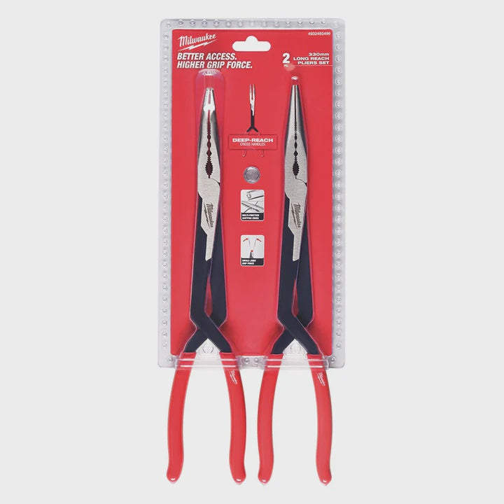 Milwaukee Long Reach Pliers Set 2 Piece 4932492499