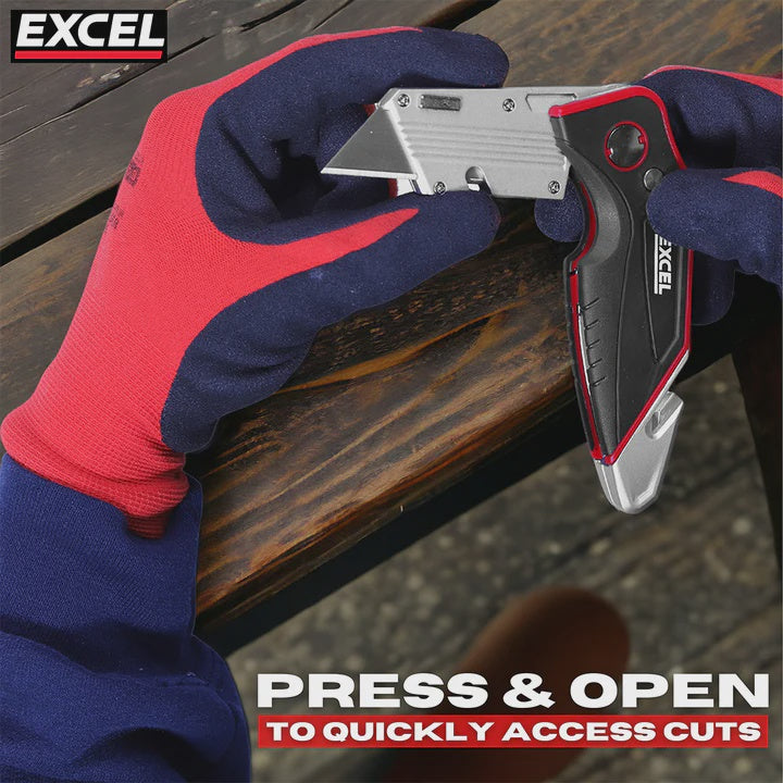 Excel Folding Utility Knife with 5 Blades
