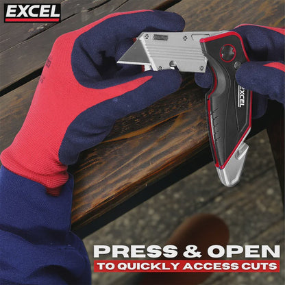 Excel Folding Utility Knife with 5 Blades