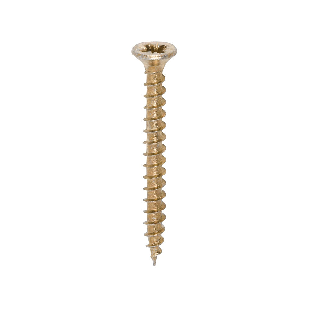 Timco 3.5 x 35mm Solo Chipboard & Woodscrews - PZ - Double Countersunk - Yellow 35035SOLOC