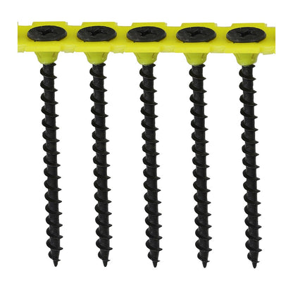 Timco 3.5 x 55mm Coarse Threaded Collated Drywall Black Screws (1000) 00055COLDYS