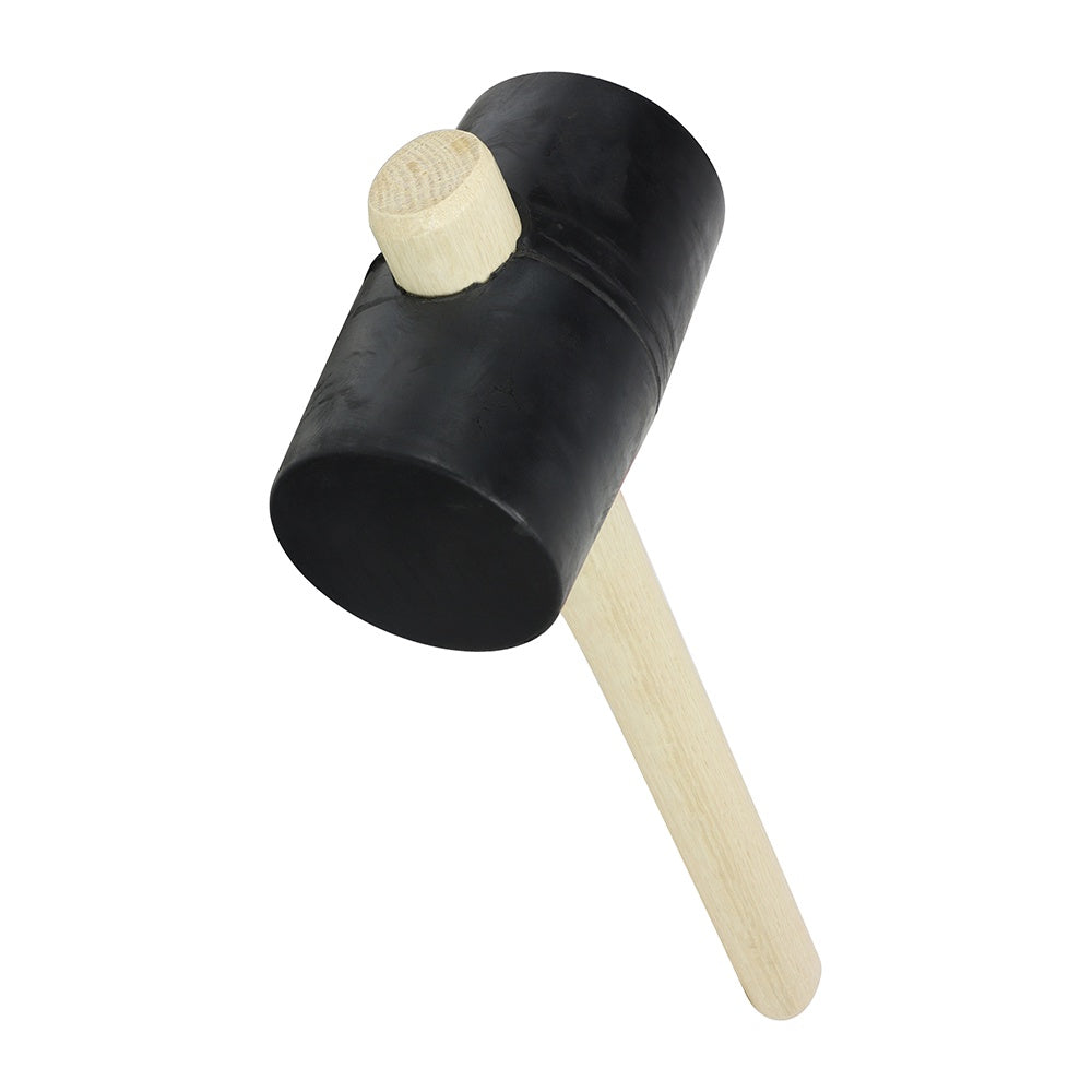 Timco 32oz Multi-Purpose White Rubber Mallet Ash wood Black 468269