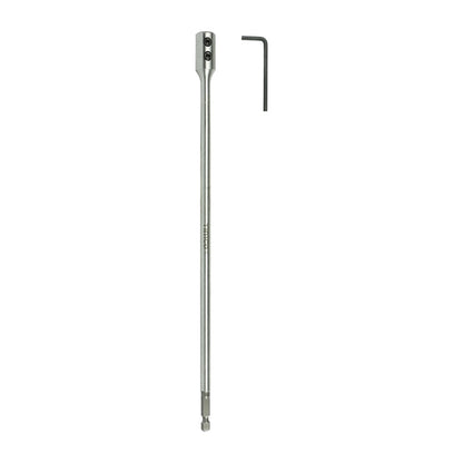 Timco 300mm / 1/4" Flat Wood Bit Extension Rod with Allen Key FBEQR300