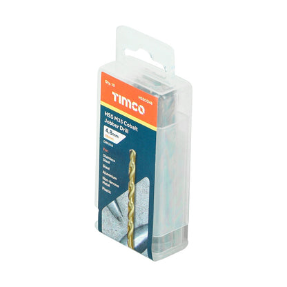 Timco 4.8mm High Quality Ground Jobber Drills Cobalt M35 HSSCO48