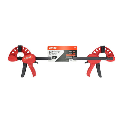 Timco 18" Quick Change Bar Clamp Hard Rubber Gripper Pads 468139