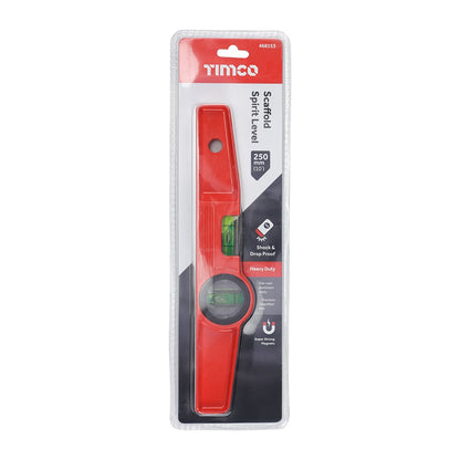 Timco 250mm Scaffold Spirit Rare Earth Magnets Level 468153