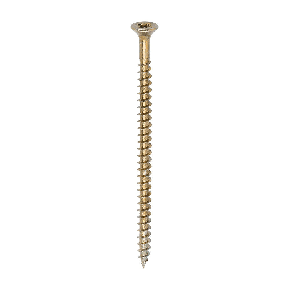 Timco 4.5 x 80mm Solo Chipboard & Woodscrews - PZ - Double Countersunk - Yellow  45080SOLOC