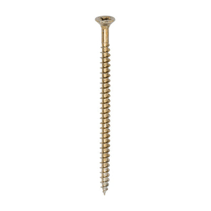 Timco 4.5 x 80mm Solo Chipboard & Woodscrews - PZ - Double Countersunk - Yellow  45080SOLOC