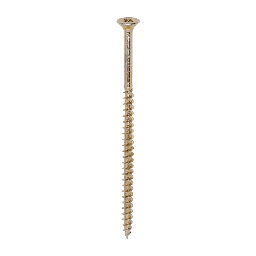 Timco 5.0 x 100mm Solo Chipboard & Woodscrews - PZ - Double Countersunk - Yellow 50100SOLOC
