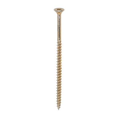Timco 5.0 x 100mm Solo Chipboard & Woodscrews - PZ - Double Countersunk - Yellow 50100SOLOC