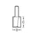 Trend 1/4" Two Flute Straight Cutter 9.5mm Dia. x 31.8mm Cut C015X1/4TC