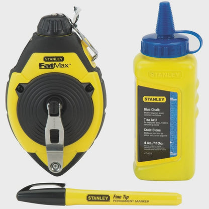 Stanley 0-47-681 FatMax Chalk Line Set with ABS Case STA047681