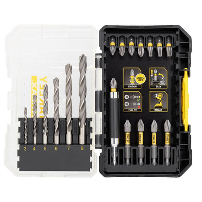 Stanley Screwdriver & Drilling Bit Set 19 Pieces STA88554