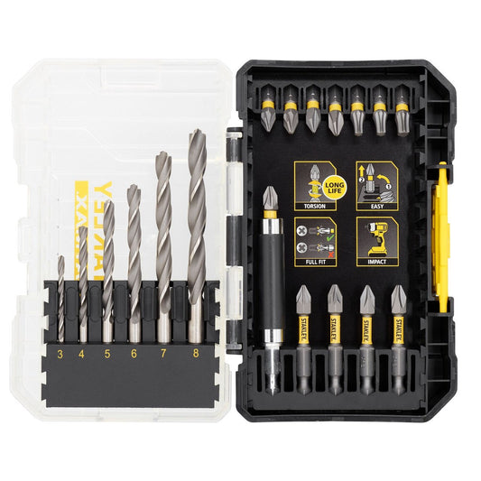 Stanley Screwdriver & Drilling Bit Set 19 Pieces STA88554