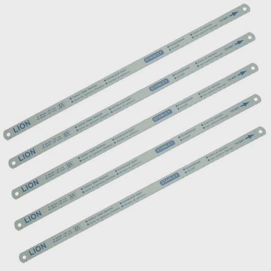 Stanley STA015801 300mm Flexible Hacksaw Blade Pack of 5