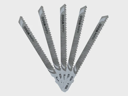 DeWalt 100mm HCS T-Shank Wood Cutting Jigsaw Blades DT2165-QZ Pack of 5