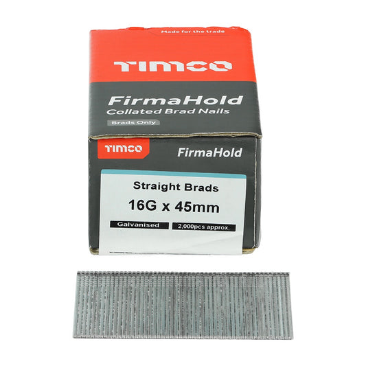 FirmaHold 45mm 16 Gauge 2000 Straight Collated Brad Nails