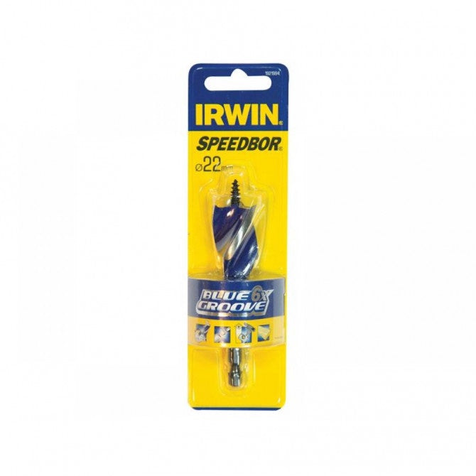 Irwin 1921995 Blue Groove 6X Stubby Wood Bit 25 x 100mm IRW1921995