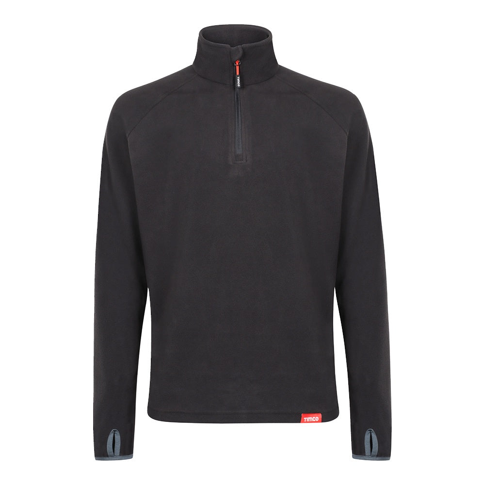Timco Half Zip Overhead Fleece Black Extra Large