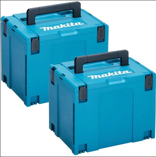Makita Type 4 Makpac Connector Stacking Large Case No Inlay Twin Pack