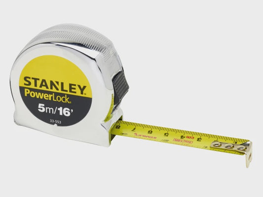 Stanley 0-33-552 5M/19mm Micro PowerLock Classic Pocket Tape STA033552